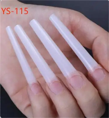 Super Long XXXL Nail Tips Clear False Nail French Non C Curve Xxl Square Stiletto Coffin Tapered Square Soft Gel Nail Tips