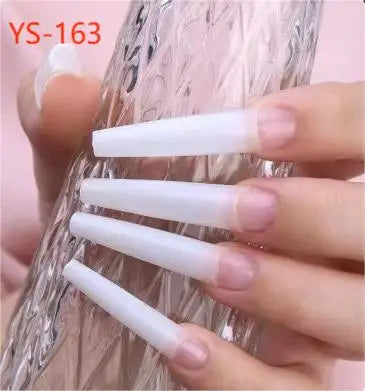 Super Long XXXL Nail Tips Clear False Nail French Non C Curve Xxl Square Stiletto Coffin Tapered Square Soft Gel Nail Tips