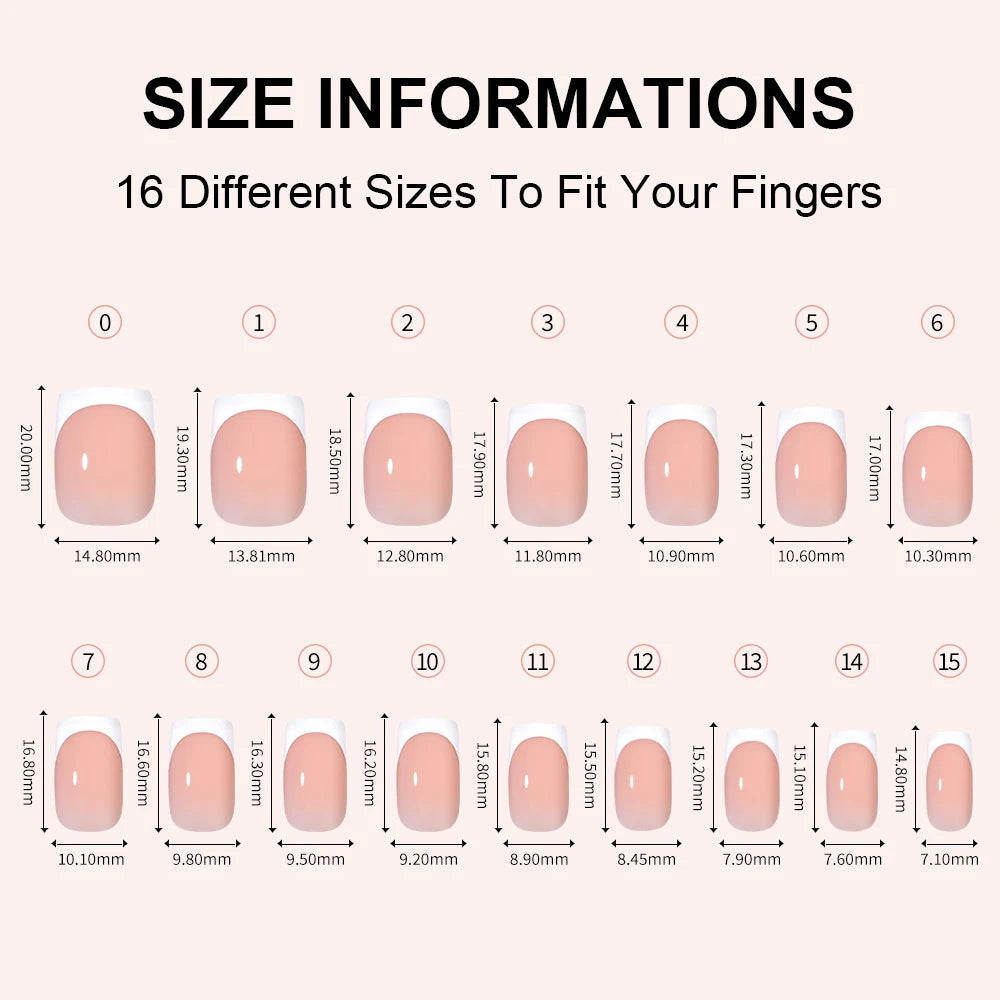 Wholesale Private Label 32pcs French False Nails Soft Gel X Nail Tips Full Cover Nude Pink Nails Press on French Tip