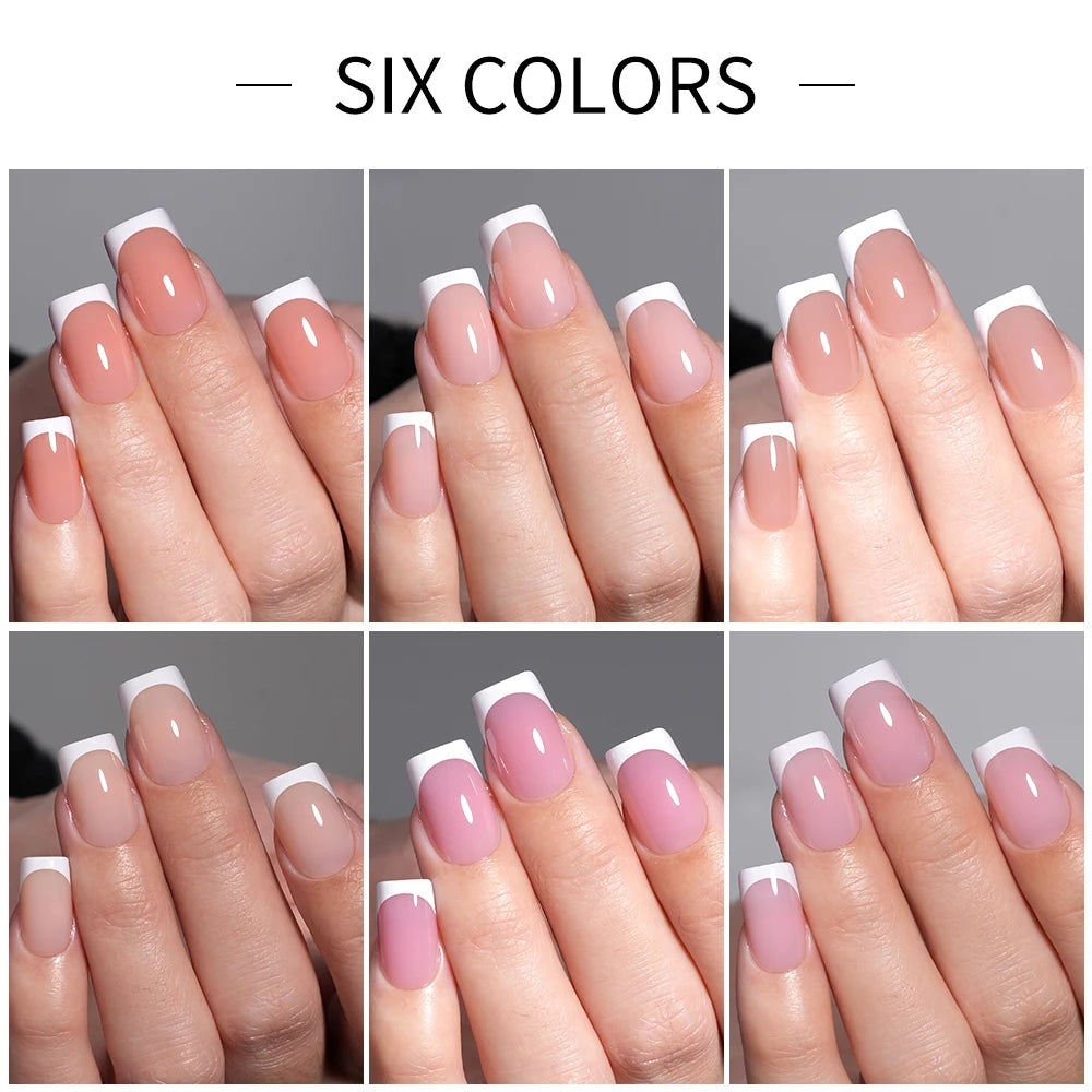Wholesale Private Label 32pcs French False Nails Soft Gel X Nail Tips Full Cover Nude Pink Nails Press on French Tip