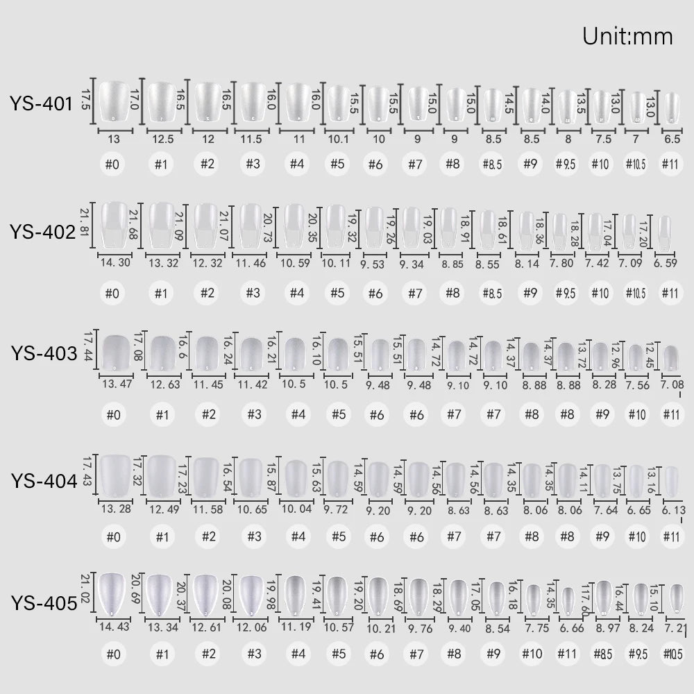 Wholesale Hot Sale Nail Salon 240 Pieces Non-Trace Nail Tip Transparent Matte Fingernail Soft Gel X Full Cover Nail Tips