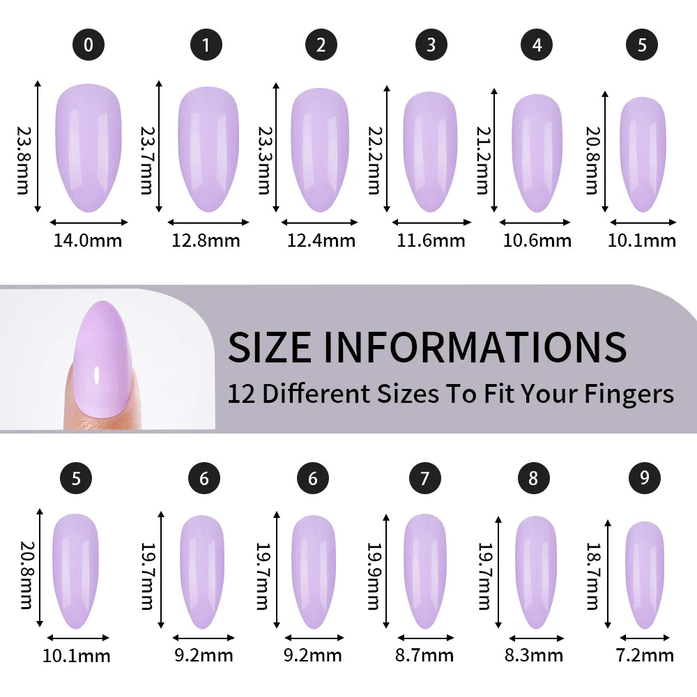 Nail Factory Custom 576pcs Handmade Gel Nails Press on Full Cover 24 Grids Nude Pink Solid Colorful Almond Press on Nail Tips