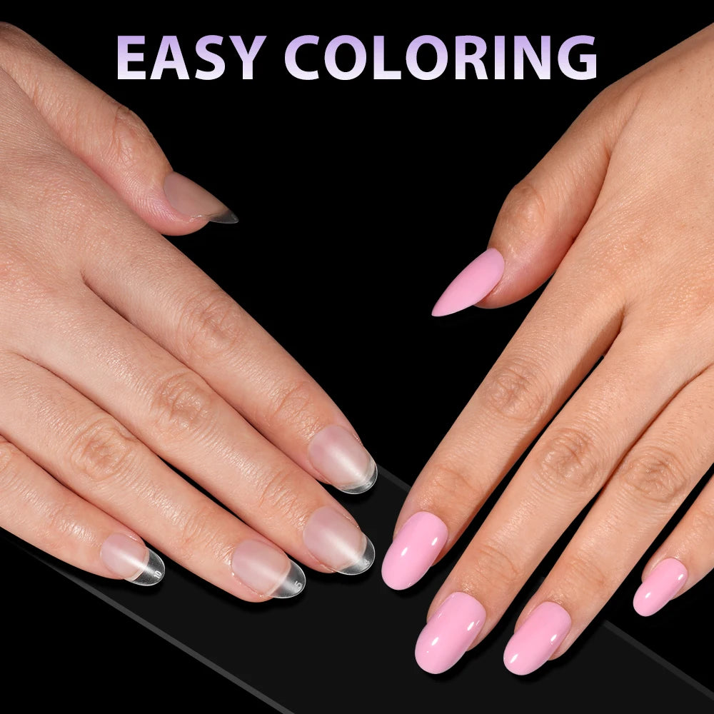 Wholesale ODM OEM 120pcs/bag Full Cover Frosted Soft Gel Nail Tips Clear Squoval Round Almond Double-Sided Full Matte Nail Tips