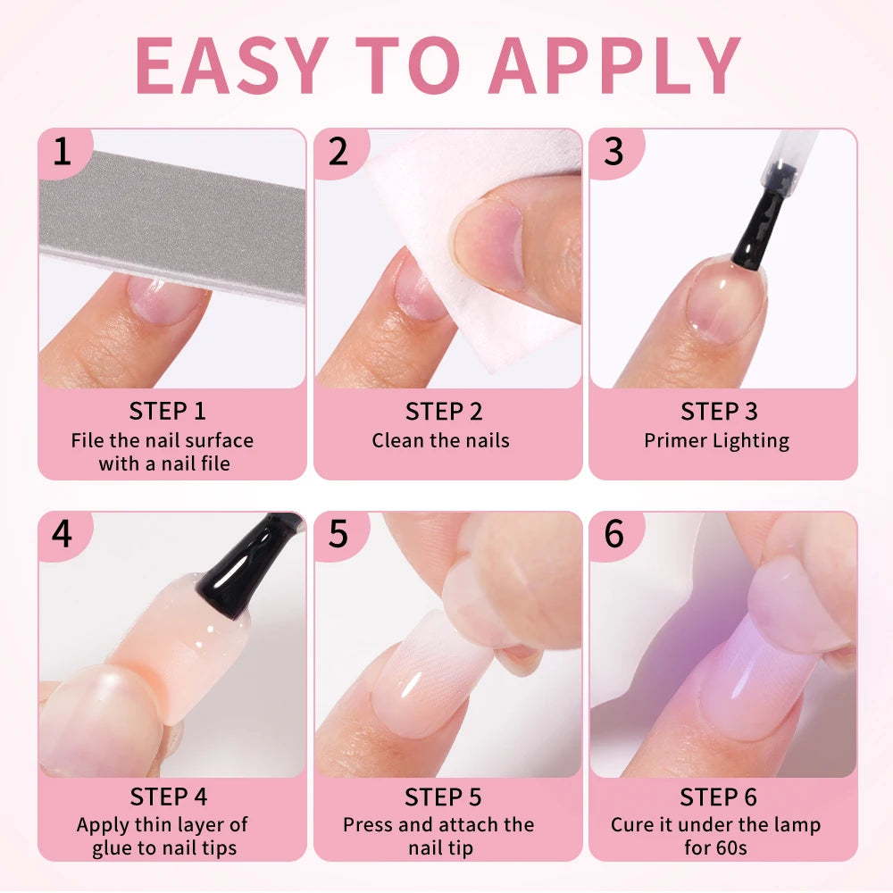 Wholesaler Private Label 150Pcs Nude Pink Gradient Fake Nails Press on Short Square Almond Ombre Press on Nails