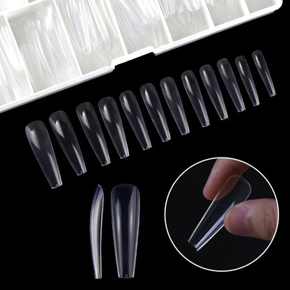 Wholesale XXL False Nail Tip Ballet Extra Long Stiletto Extensions Full Cover s Xxl Square Nail Tips Artificial False Nail Tips