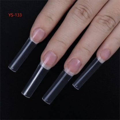 Super Long XXXL Nail Tips Clear False Nail French Non C Curve Xxl Square Stiletto Coffin Tapered Square Soft Gel Nail Tips