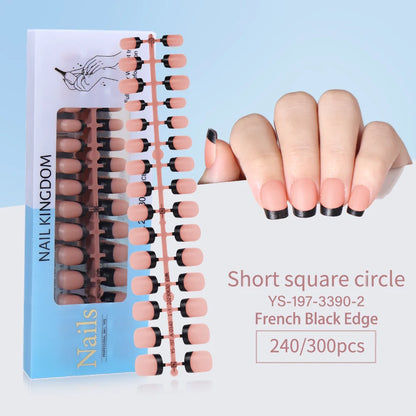 240pcs French Tip Press on Nails