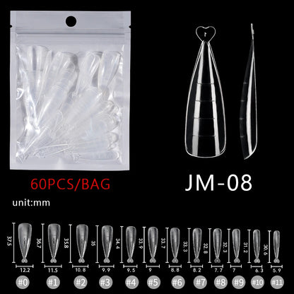 60pcs Plastic Nail Art Mould Tips