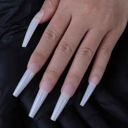 Wholesale XXL False Nail Tip Ballet Extra Long Stiletto Extensions Full Cover s Xxl Square Nail Tips Artificial False Nail Tips