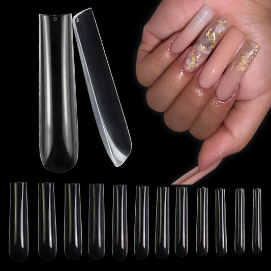 360Pcs/box XXXL Extra Long Coffin Nail Tips Full Cover ABS 3XL Ballerina Square Wholesale False Nail Tips