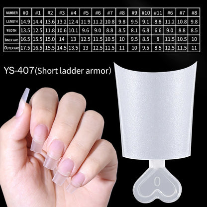 Wholesale Hot Sale Nail Salon 240 Pieces Non-Trace Nail Tip Transparent Matte Fingernail Soft Gel X Full Cover Nail Tips