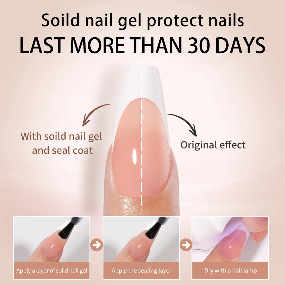Private Label 270pcs Nude Pink Nail Tips Press on Gel Nails French White Tips Almond Coffin Handmade French Press on Nails Strip