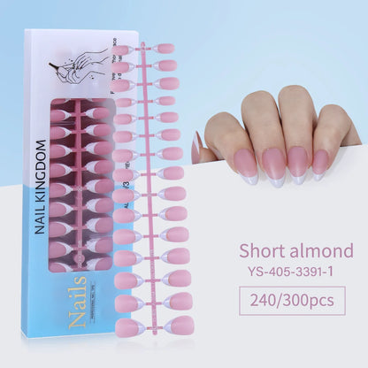 240pcs French Tip Press on Nails
