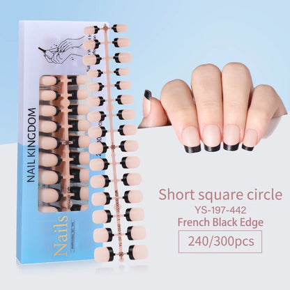 240pcs French Tip Press on Nails