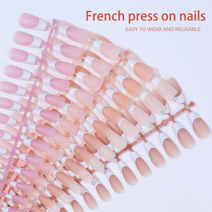 240pcs French Tip Press on Nails
