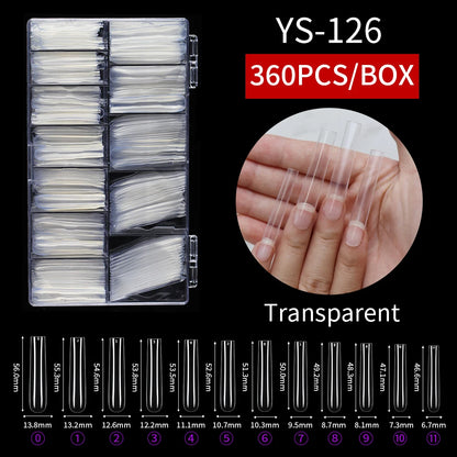 Wholesale Custom Logo XXXL False Square Nail Tips Thin Full Cover Extra Long 3XL Straight Square Nail Art Tips Salon