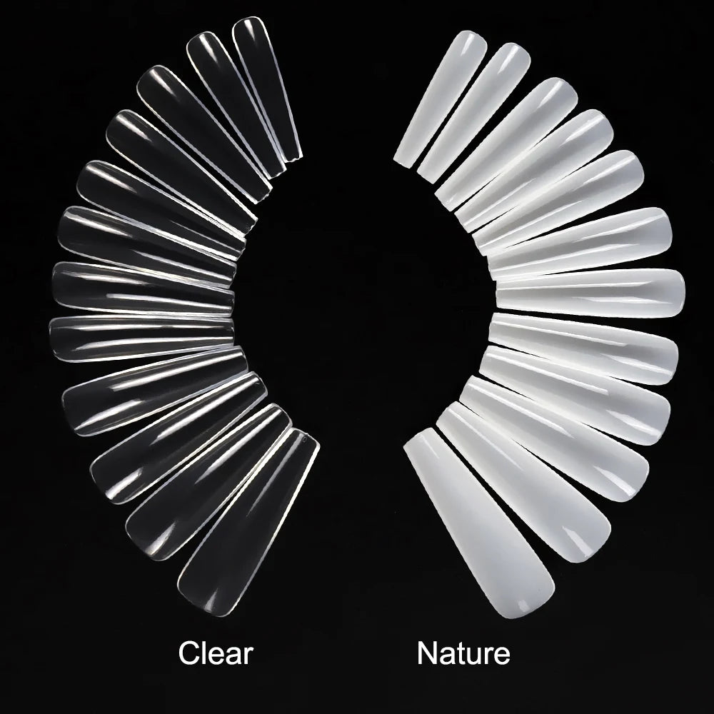 Wholesale XXL False Nail Tip Ballet Extra Long Stiletto Extensions Full Cover s Xxl Square Nail Tips Artificial False Nail Tips