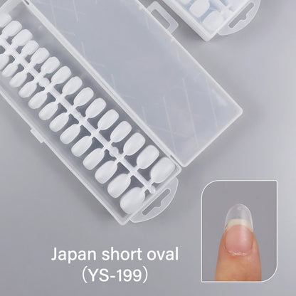 Wholesale Hot Sale Nail Salon 240 Pieces Non-Trace Nail Tip Transparent Matte Fingernail Soft Gel X Full Cover Nail Tips