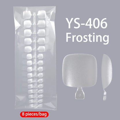 Wholesale Hot Sale Nail Salon 240 Pieces Non-Trace Nail Tip Transparent Matte Fingernail Soft Gel X Full Cover Nail Tips