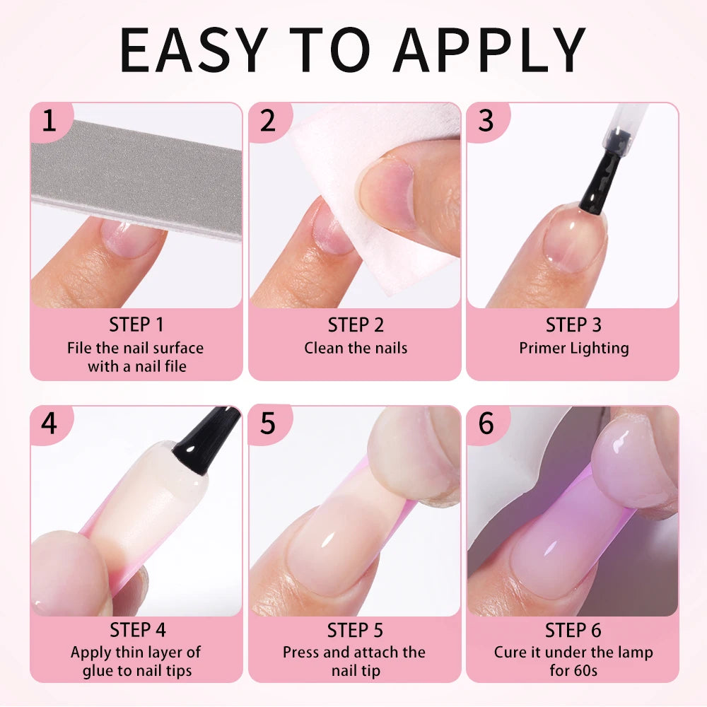 Nail Supplier Custom Wholesale 150PCS Press on French Nails Square Full Cover Wearable Colorful Press on Nails French Tip