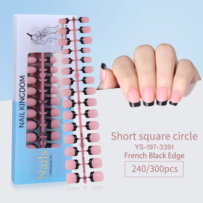 240pcs French Tip Press on Nails