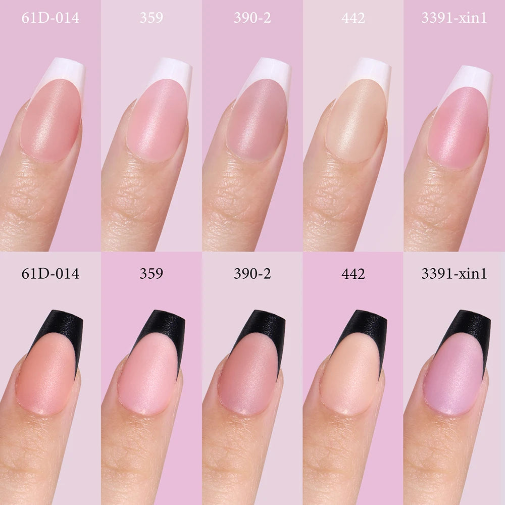 150pcs Wholesale Press on Gel Nails French White Black Tips Private Label Almond Square Coffin French Press on Nails Strip