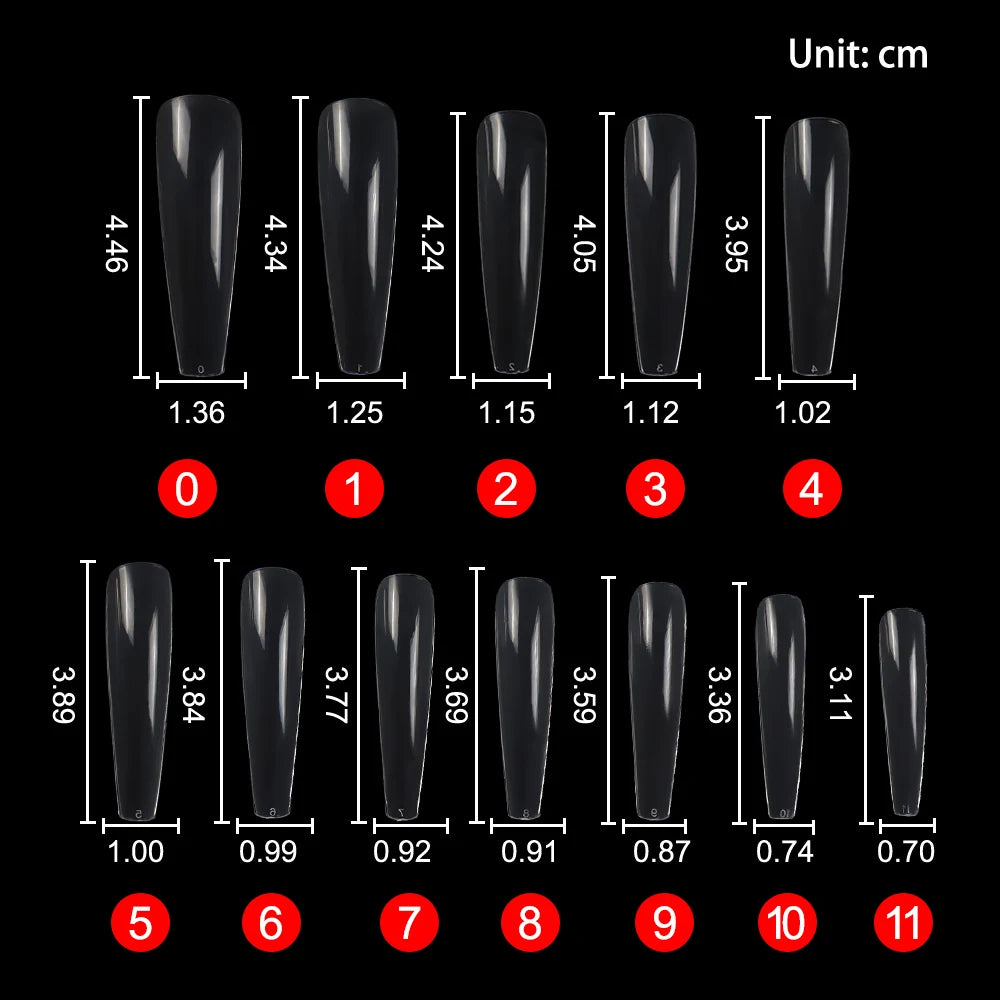 Wholesale XXL False Nail Tip Ballet Extra Long Stiletto Extensions Full Cover s Xxl Square Nail Tips Artificial False Nail Tips