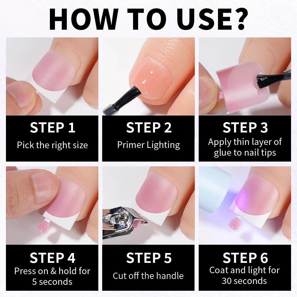 Custom 150pcs Press on Foot Nail Tips Artificial Fake Toenails Handmade Short Square French Soft Gel Press on Toe Nails