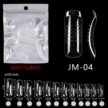 60pcs Plastic Nail Art Mould Tips