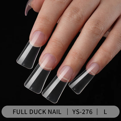 500Pcs/Box Private Label Wholesale Shaped Wide Duck Feet False Fingernails Acrylic Gel Nail Tips Extension Duck Nail Tips