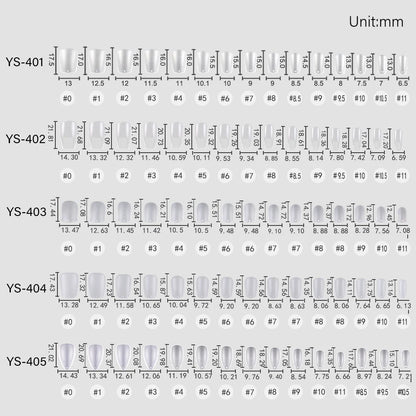 Wholesale Hot Sale Nail Salon 240 Pieces Non-Trace Nail Tip Transparent Matte Fingernail Soft Gel X Full Cover Nail Tips