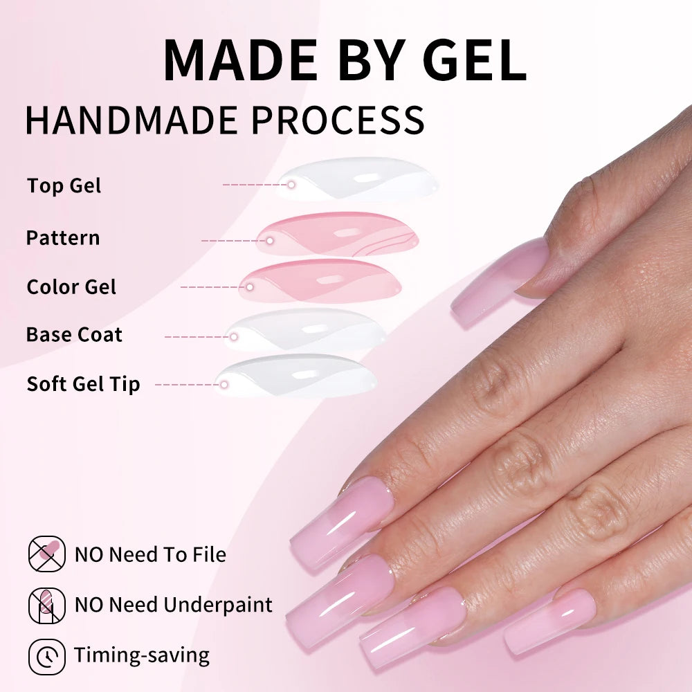 Wholesale OEM 120pcs Frosted Nude Simple Soft Gel Press on Nails 15 Size Medium Square Handmade Solid Color Matte Press on Nails