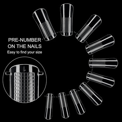 60pcs Plastic Nail Art Mould Tips