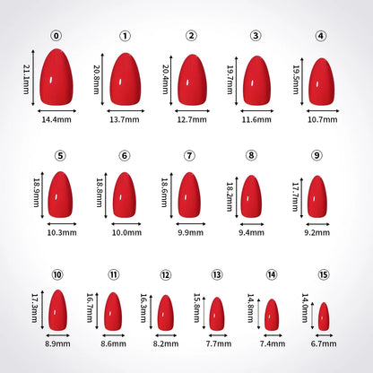 Custom Private Label 160pcs Cherry Wine Red Pink False Nails Reusable Solid Color Short Almond Gel Press on Nails Art Manicure