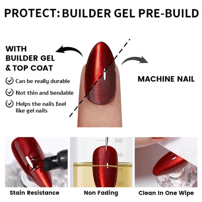 32pcs/128pcs Custom Cherry Wine Crystal Cat Eye False Nails Reusable Solid Color Short Almond Red Cat Eye Press on Nails Art