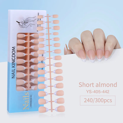 240pcs French Tip Press on Nails