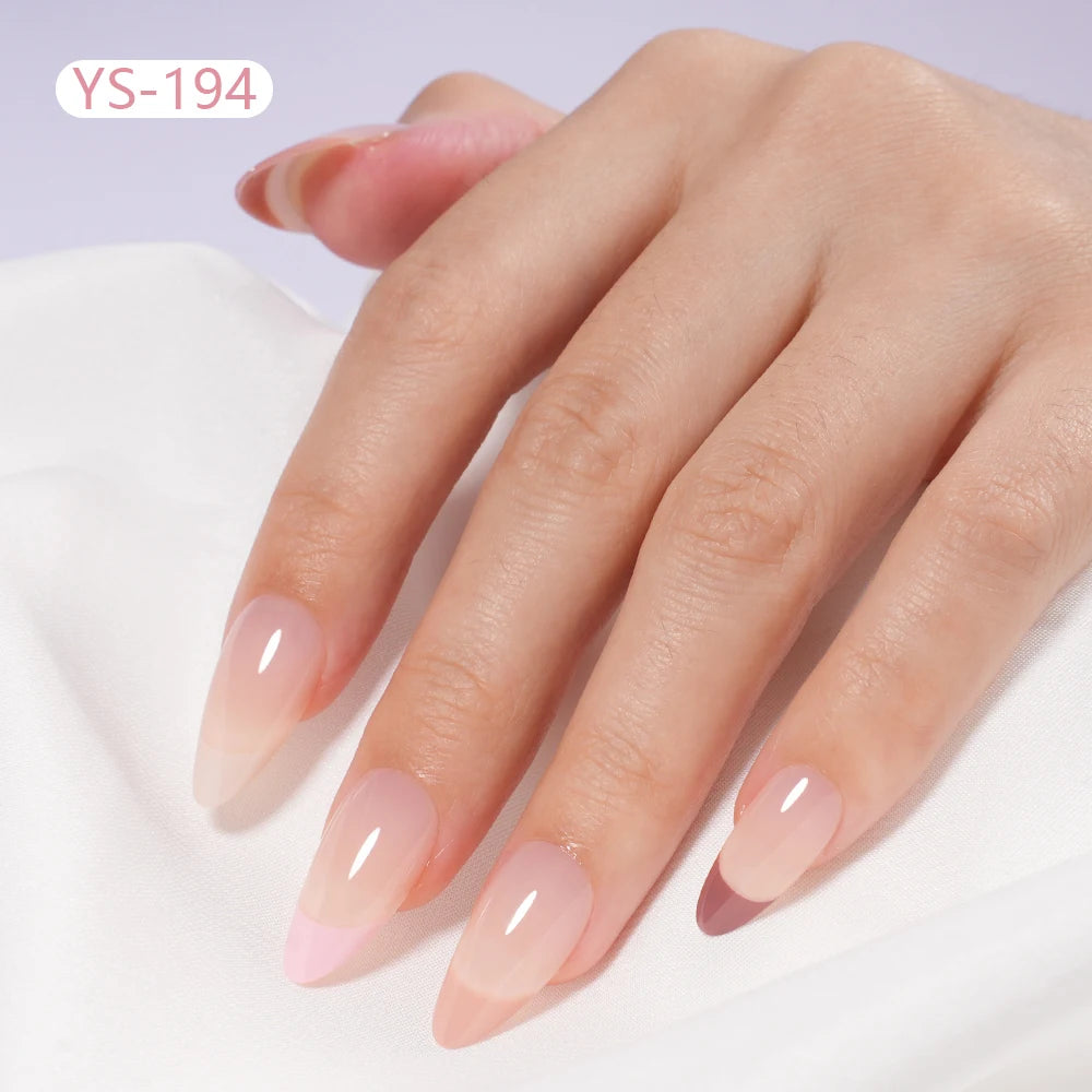 Wholesale Short Square Fake Nails 150pcs/Bag Full Cover Almond Coffin Press on Nails Art With Colorful French Tips