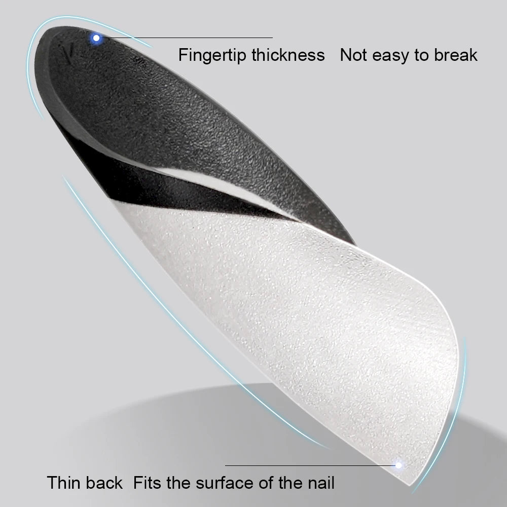 Nail Manufacturer OEM 120pcs French Design Full Matte French Medium Short Ballerina Almond Oval Coffin French Tip Press on Nails