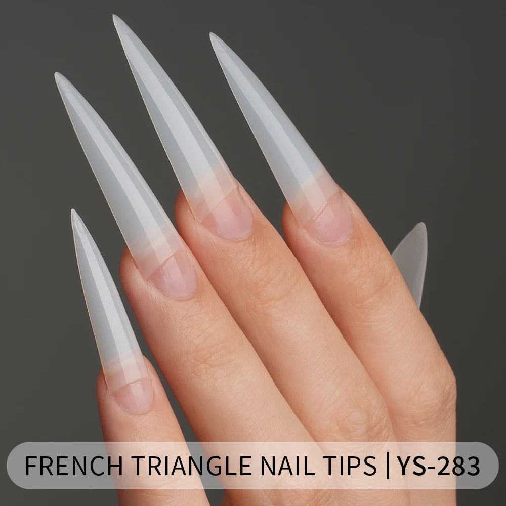 Tapered Square Nail Tips 500pcs/box XXXL French Ultra Thin Half Cover No C Curve Straight Soft Gel French Square Nail Tips