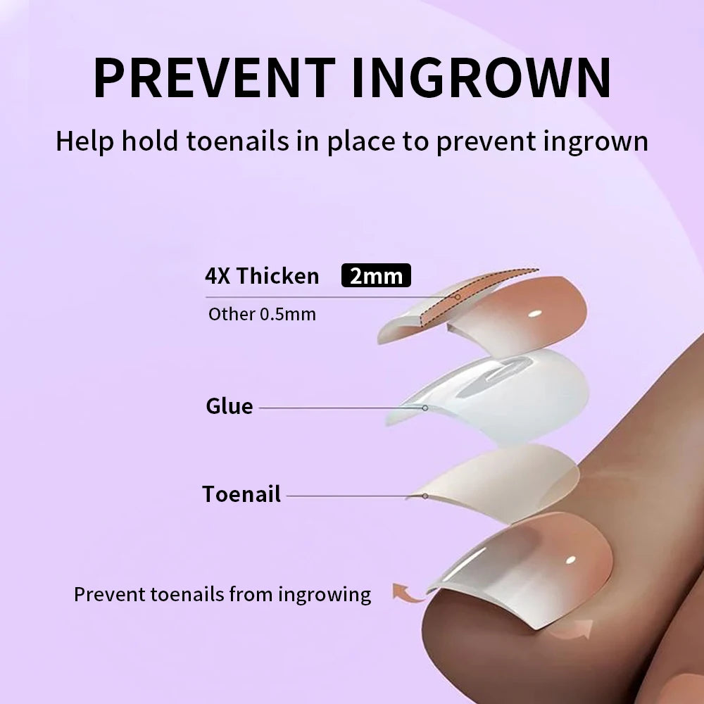 Custom 120pcs Nude Pink Press on Foot Nail Tips Toenails Short Square French Ombre Press on Toe Nails for Salon Pedicure Tools