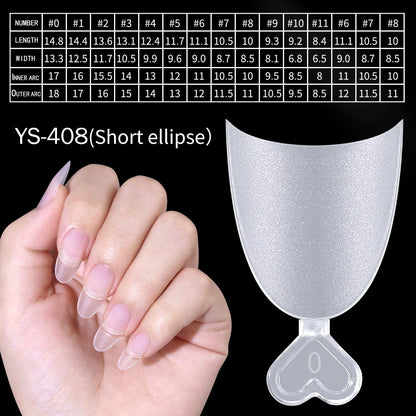 Wholesale Hot Sale Nail Salon 240 Pieces Non-Trace Nail Tip Transparent Matte Fingernail Soft Gel X Full Cover Nail Tips