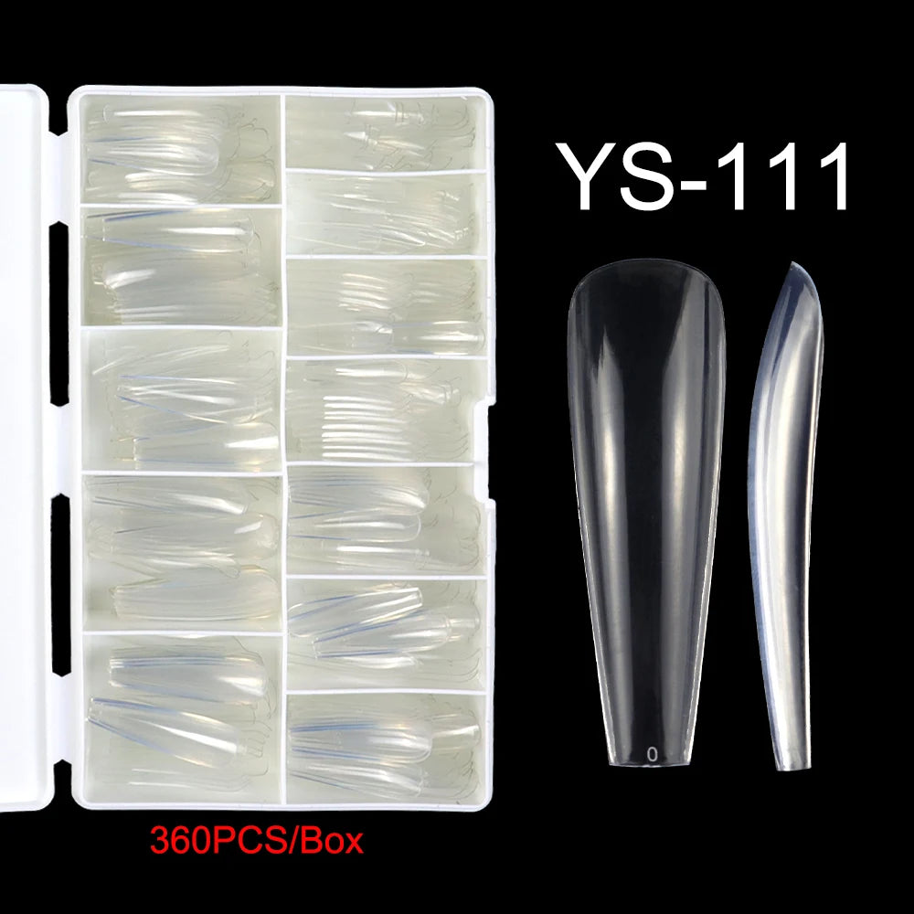 Wholesale XXL False Nail Tip Ballet Extra Long Stiletto Extensions Full Cover s Xxl Square Nail Tips Artificial False Nail Tips