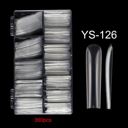 360Pcs/box XXXL Extra Long Coffin Nail Tips Full Cover ABS 3XL Ballerina Square Wholesale False Nail Tips