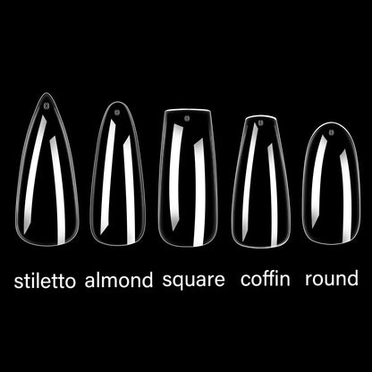 New Soft Gel X 600 Pcs 15sizes Nails No C Curve Full Cover Acrylic Nail Tips  Wholesale Almond Square Coffin Suppliers Nail Tips